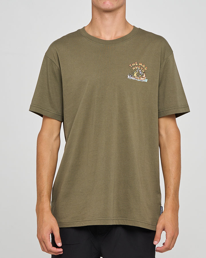 The Mad Hueys Loving Mangroves | Ss Tee - Olive in OLIVE