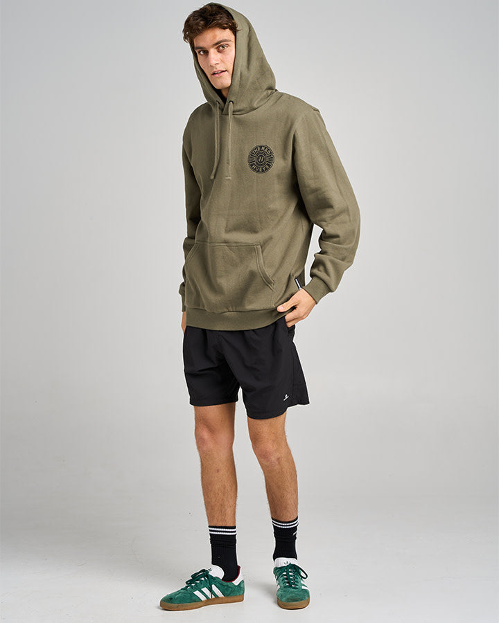 The Mad Hueys Mad Series | Hooded Pullover - Olive in OLIVE