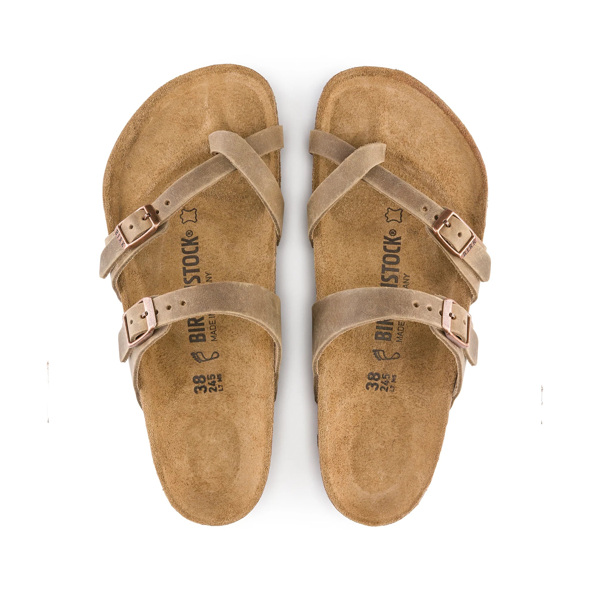 Birkenstock Mayari Tabacco Brown Oiled Leather Regular