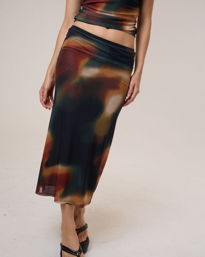 Thrills Metamorphic Daze Slip Skirt - Black in Black