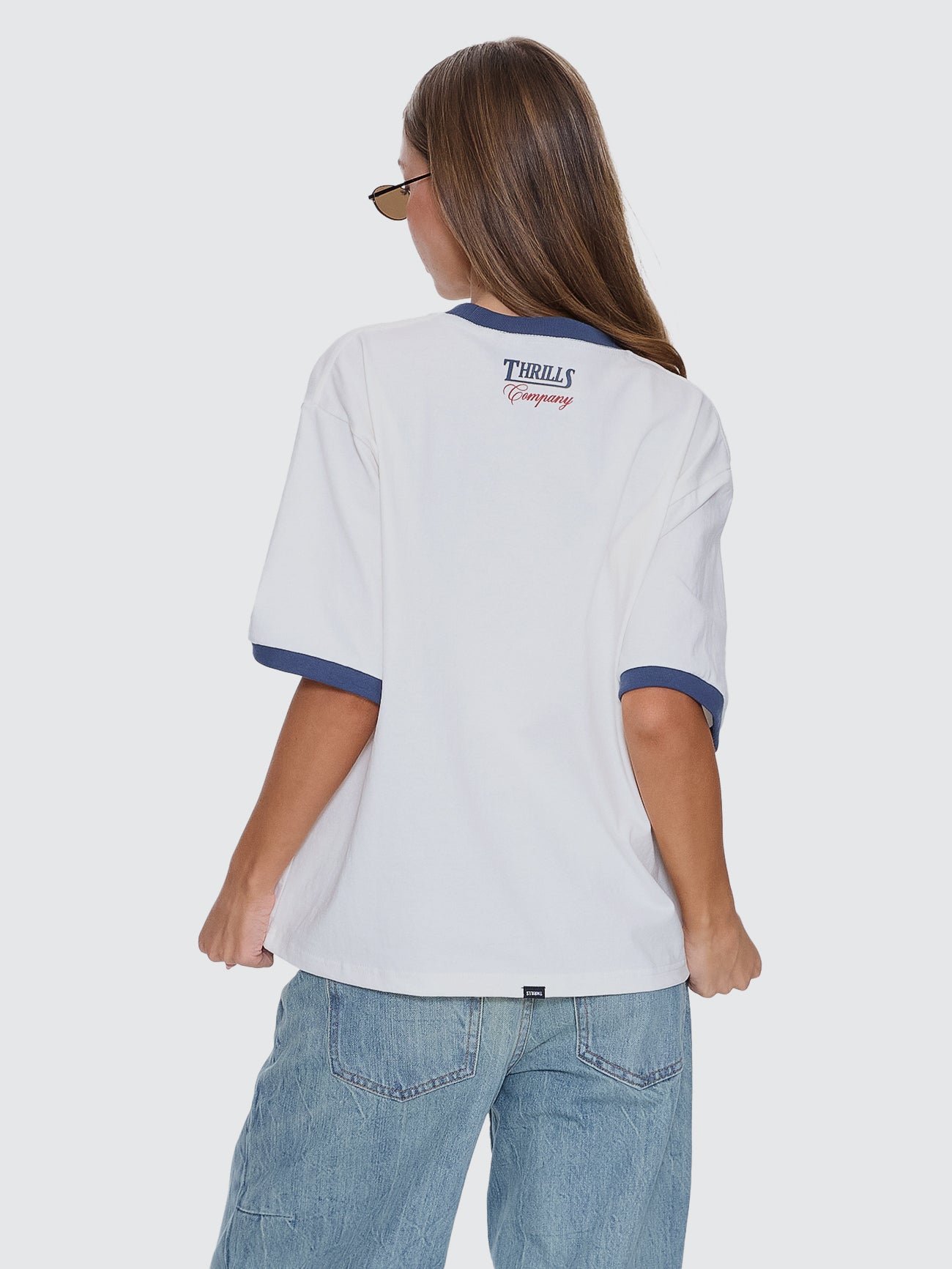 Thrills Co Never Better Square Tee - Dirty White in Dirty White