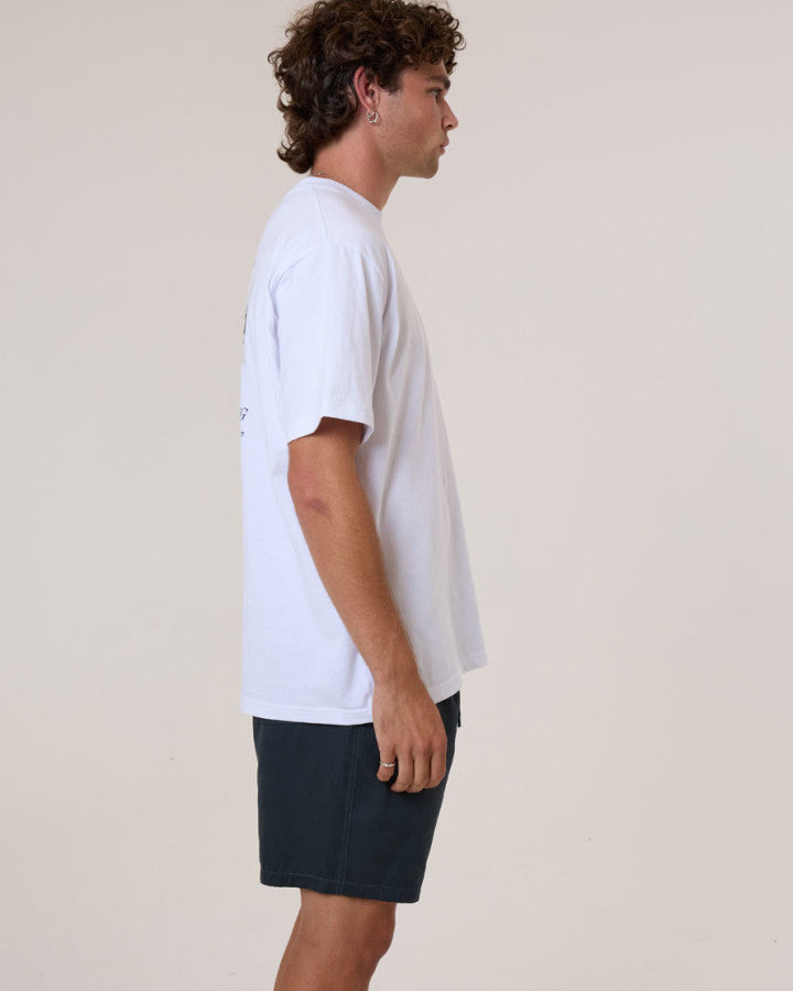 Thrills Og Strength Merch Fit Tee - White in White