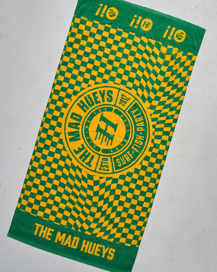 The Mad Hueys Oi Oi Oi | Beach Towel - Aussie Green in AUSSIE GREEN