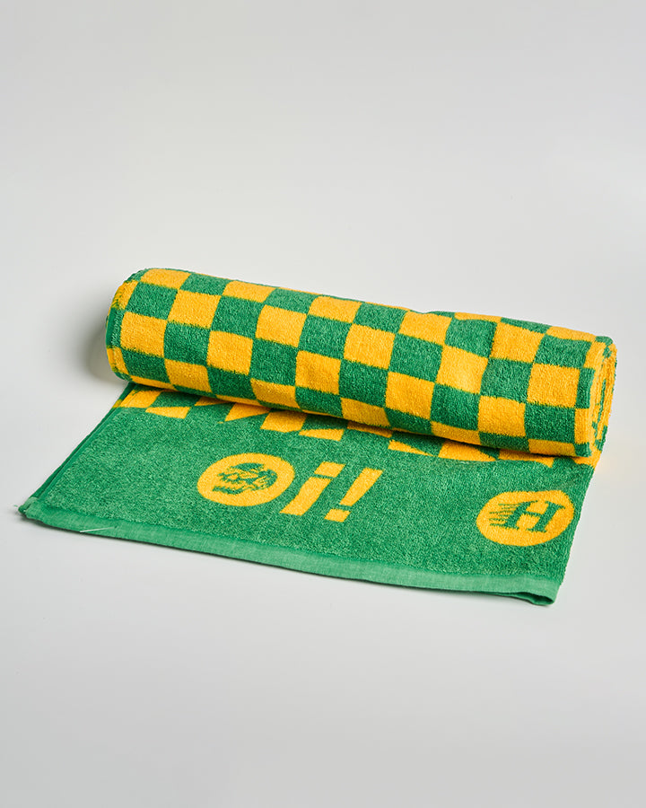 The Mad Hueys Oi Oi Oi | Beach Towel - Aussie Green in AUSSIE GREEN