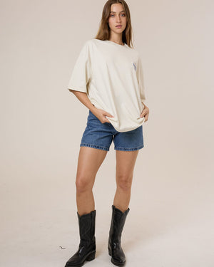 Thrills Original Strength Oversized Tee - Heritage White in Heritage White