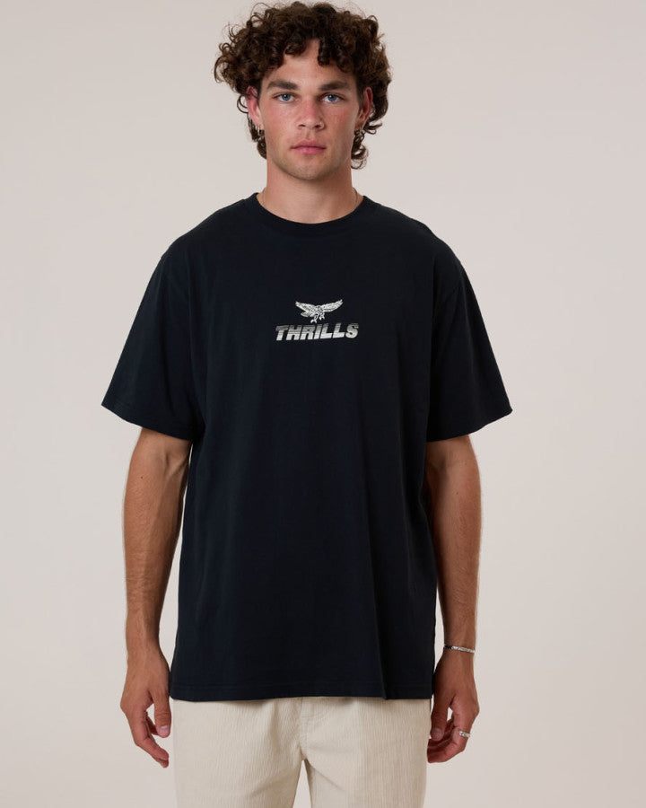 Thrills Paradise Before Anarchy Merch Fit Tee - Washed Black in Washed Black