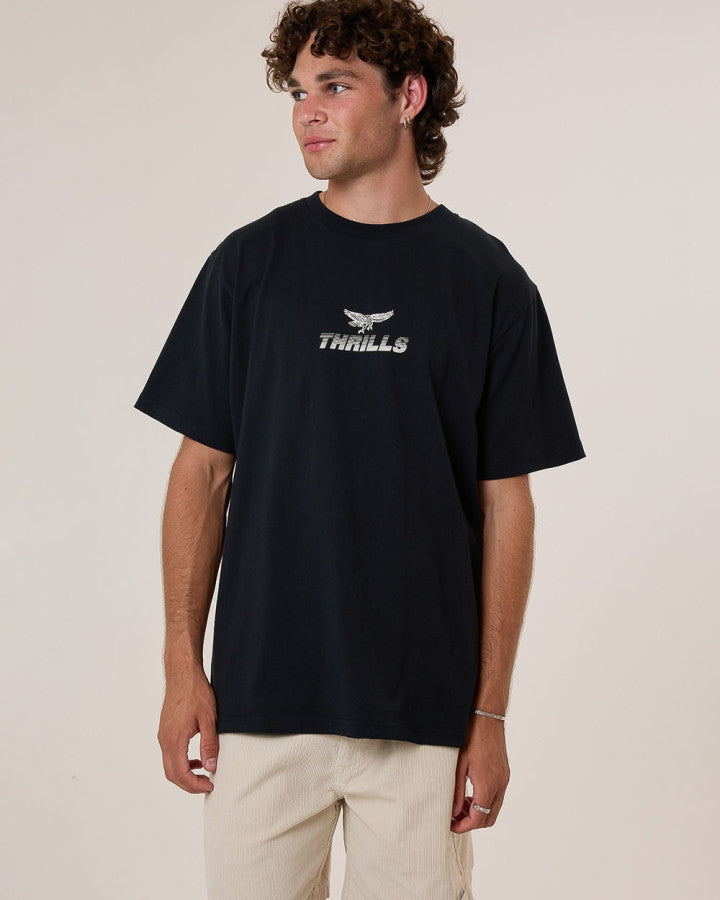 Thrills Paradise Before Anarchy Merch Fit Tee - Washed Black in Washed Black