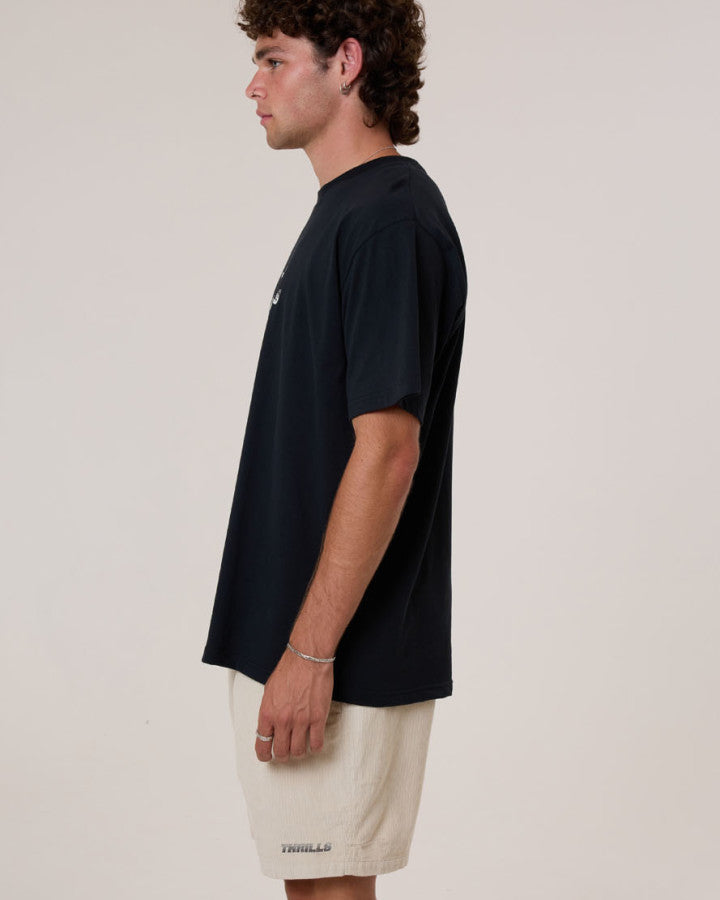 Thrills Paradise Before Anarchy Merch Fit Tee - Washed Black in Washed Black