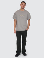 Thrills Co Paradise Falling Embro Merch Fit Tee - Fog in Fog