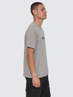 Thrills Co Paradise Falling Embro Merch Fit Tee - Fog in Fog