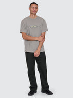 Thrills Co Paradise Falling Embro Merch Fit Tee - Fog in Fog