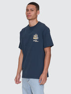 Thrills Co Paradise Falling Merch Fit Tee - Federal Blue in Federal Blue