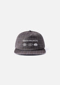 Rivvia Projects Projects Houndstooth Cap in BROWN HOUNDSTOOTH