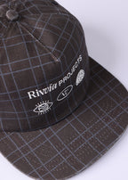 Rivvia Projects Projects Houndstooth Cap in BROWN HOUNDSTOOTH