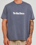 The Mad Hueys Ranch Hueys | Oversized Ss Tee in PETROL BLUE WASHED