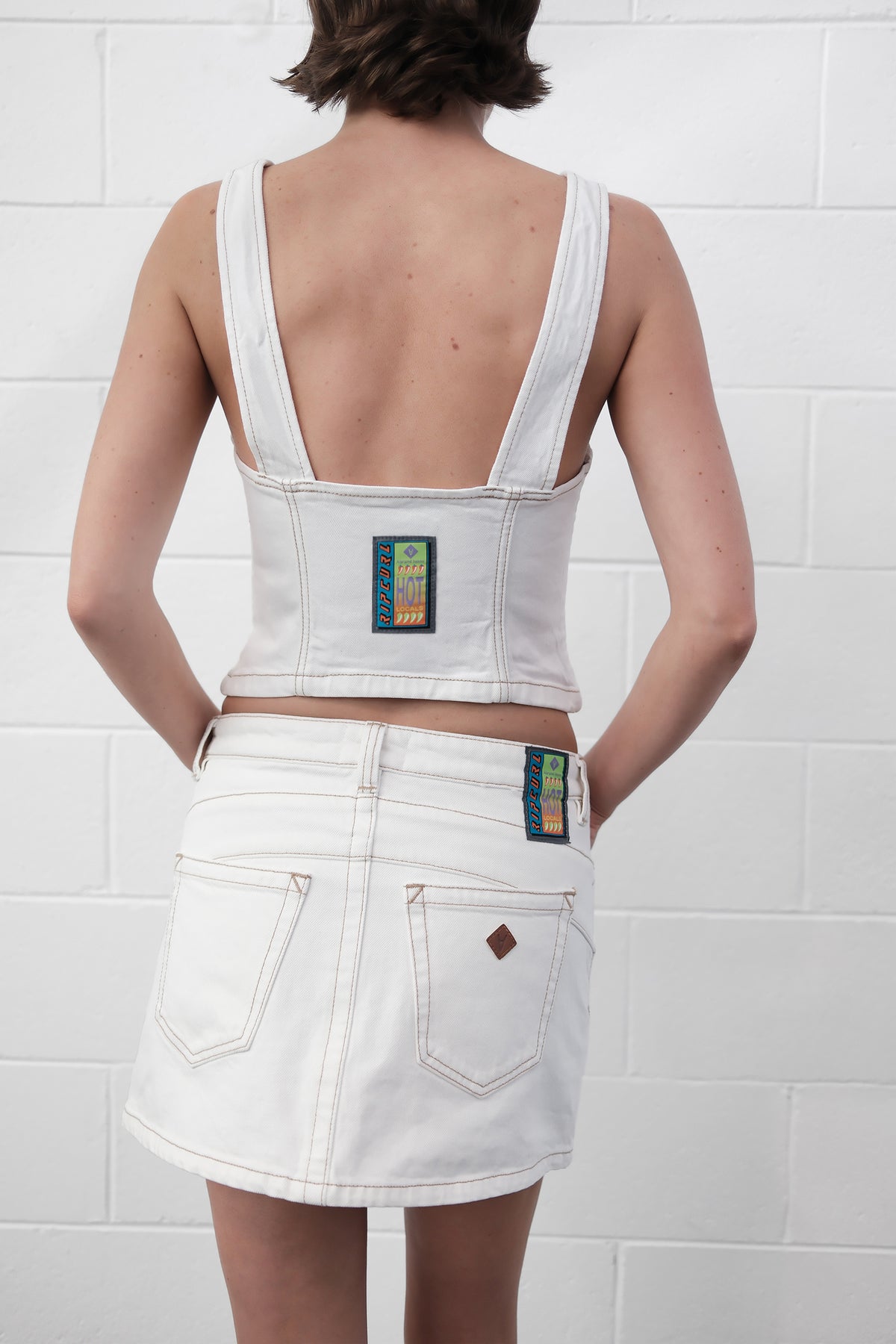 Abrand Jeans Rc Zip Bustier Dune in DUNE