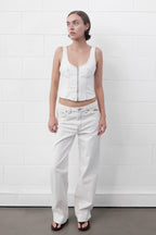 Abrand Jeans Rc Zip Bustier Dune in DUNE