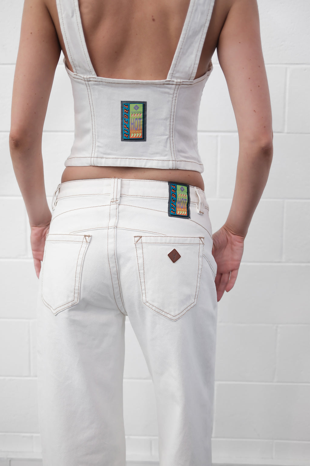 Abrand Jeans Rc Zip Bustier Dune in DUNE