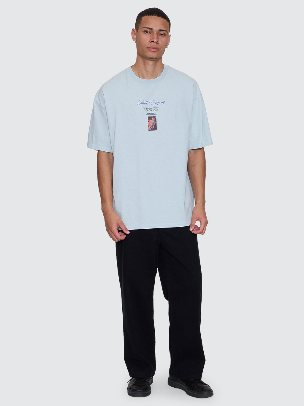 Thrills Co Reentry Box Fit Oversize Tee - Faded Mint in Faded Mint