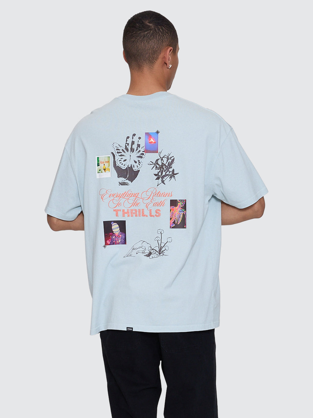 Thrills Co Reentry Box Fit Oversize Tee - Faded Mint in Faded Mint