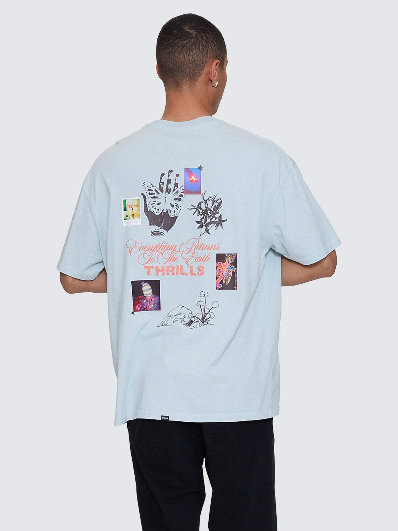 Thrills Co Reentry Box Fit Oversize Tee - Faded Mint in Faded Mint