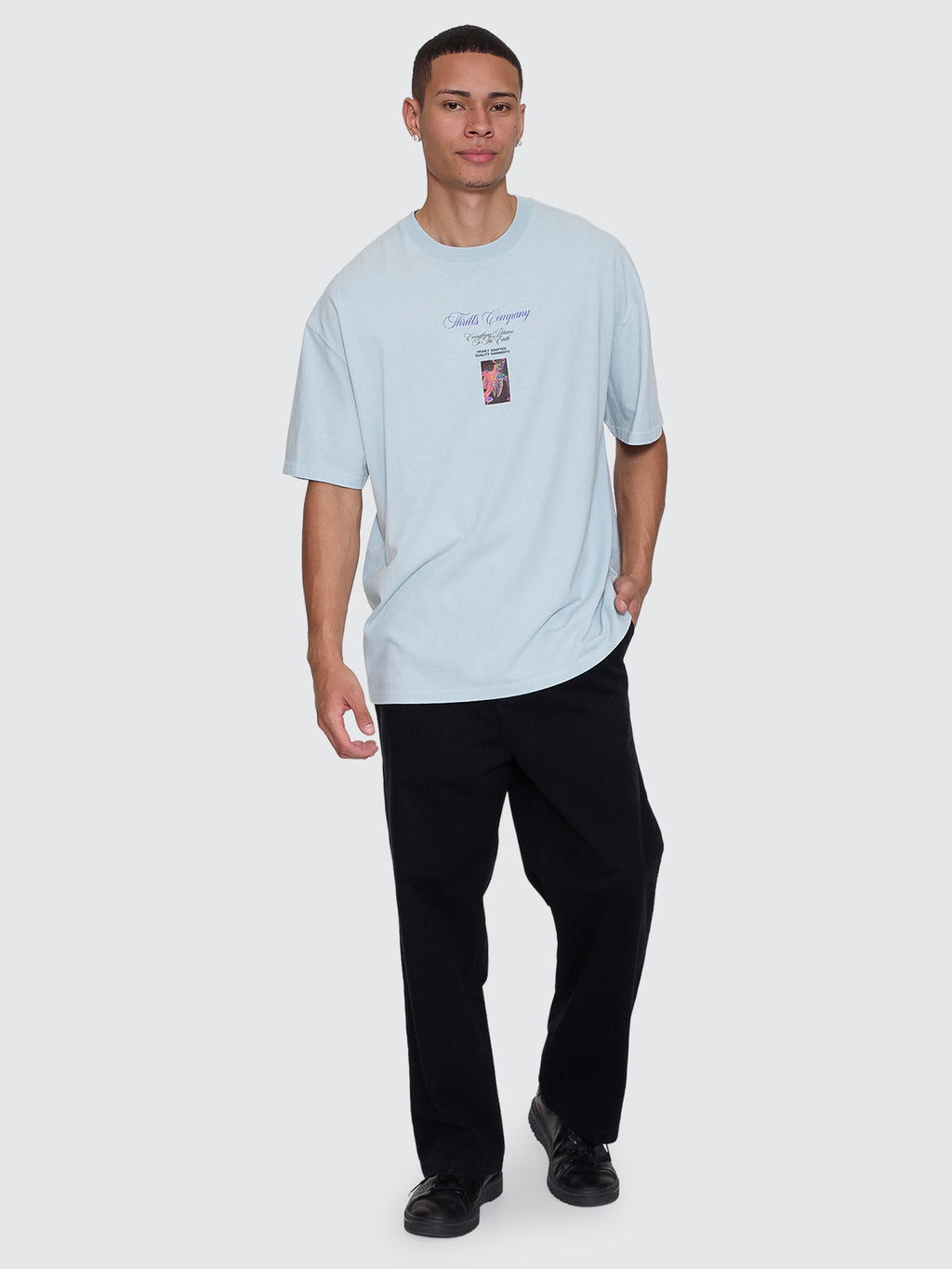 Thrills Co Reentry Box Fit Oversize Tee - Faded Mint in Faded Mint