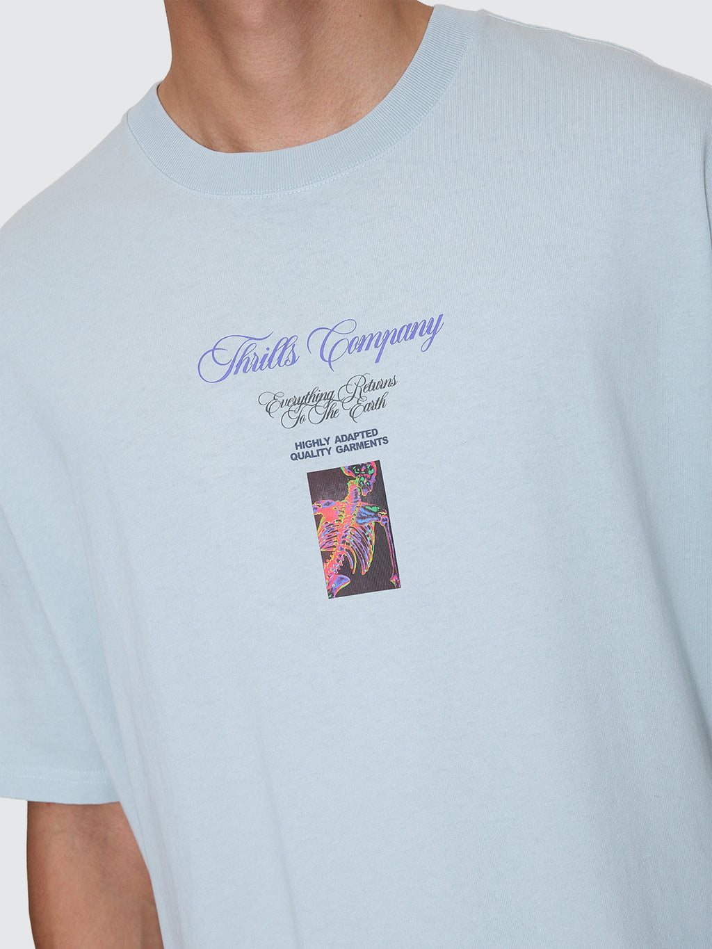 Thrills Co Reentry Box Fit Oversize Tee - Faded Mint in Faded Mint