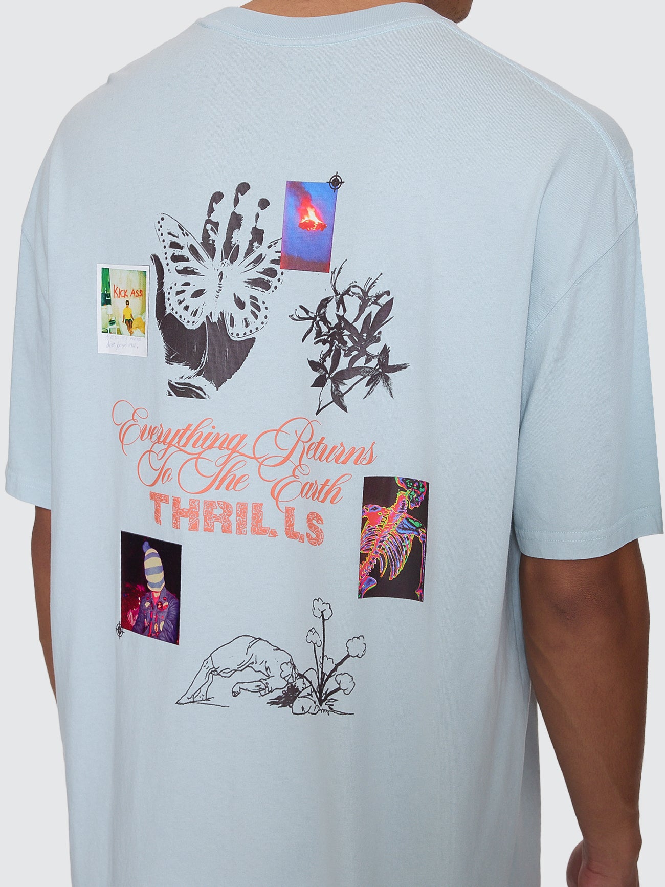 Thrills Co Reentry Box Fit Oversize Tee - Faded Mint in Faded Mint