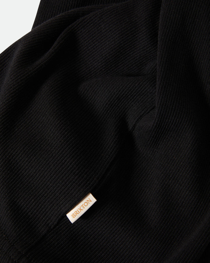 Brixton Ringer Organic A-Tank in BLACK/OFF WHITE