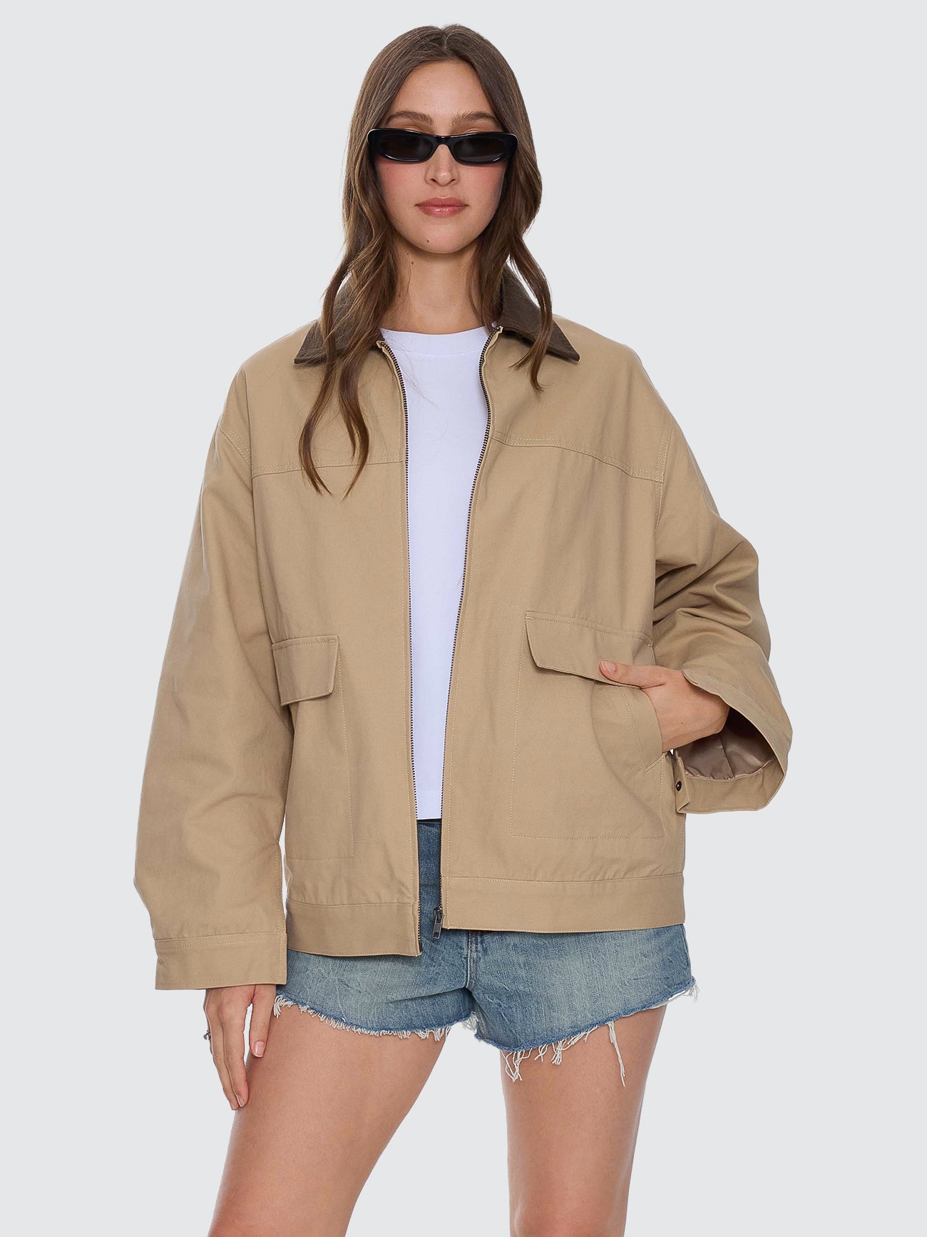 Thrills Co Robbie Chore Jacket - Camel in Camel