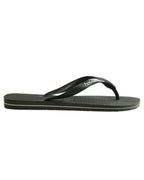 Havaianas Rubber Logo Olive Green in Green