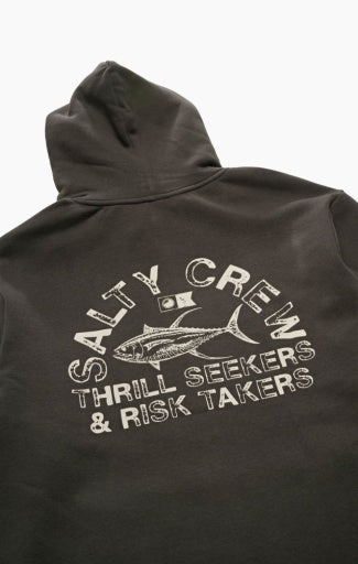 Salty Crew Stamped Mw Hood in VINTAGE BLACK