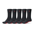 Globe Og Logo Hi Crew Sock 5 Pack in BLACK