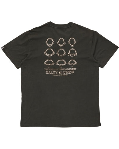 Salty Crew Jawbone Vintage Ss Tee in BLACK