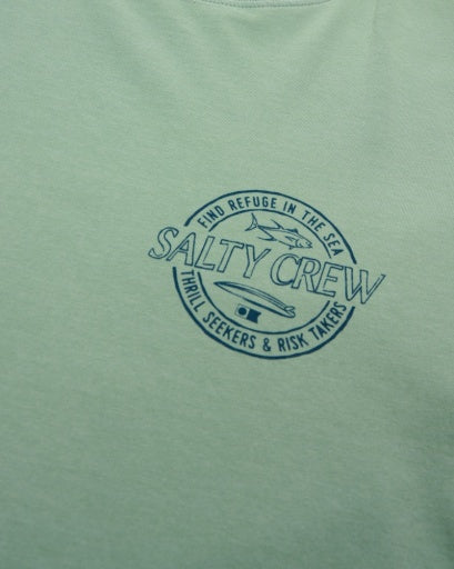 Salty Crew Skewed Premium Ss Tee in MACKERAL
