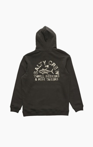 Salty Crew Stamped Mw Hood in VINTAGE BLACK