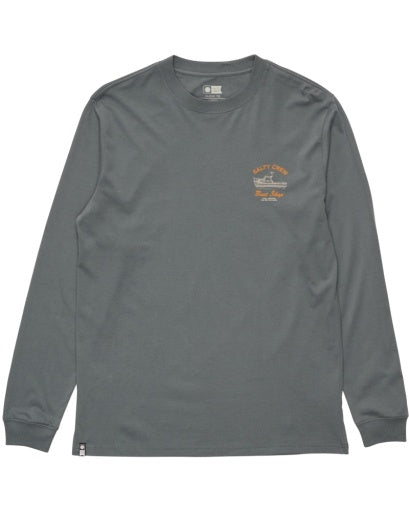 Salty Crew Boat Shop Classic Ls Tee in STORM