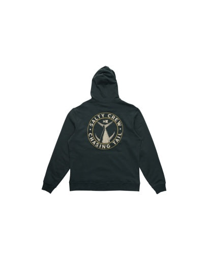 Salty Crew Tailgate Zip Fleece Hood in COAL