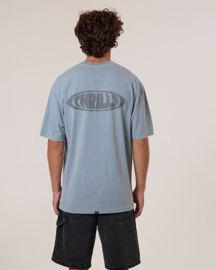 Thrills Shadowless Oversize Fit Tee - Smog in Smog