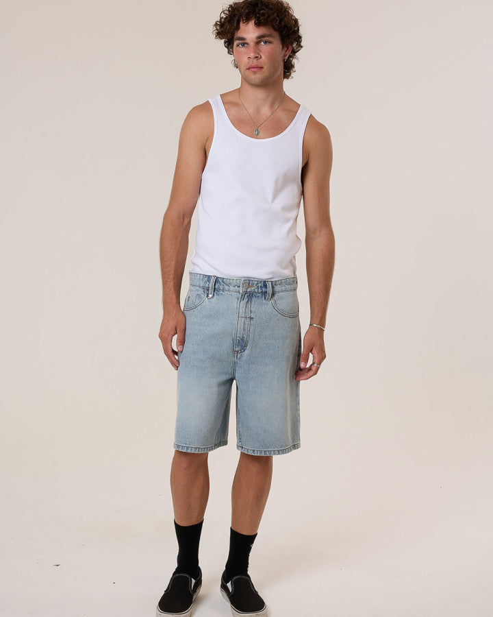 Thrills Slacker Denim Short - Dusk in Dusk