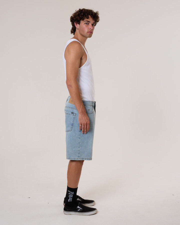 Thrills Slacker Denim Short - Dusk in Dusk