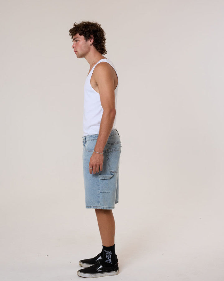 Thrills Slacker Denim Short - Dusk in Dusk