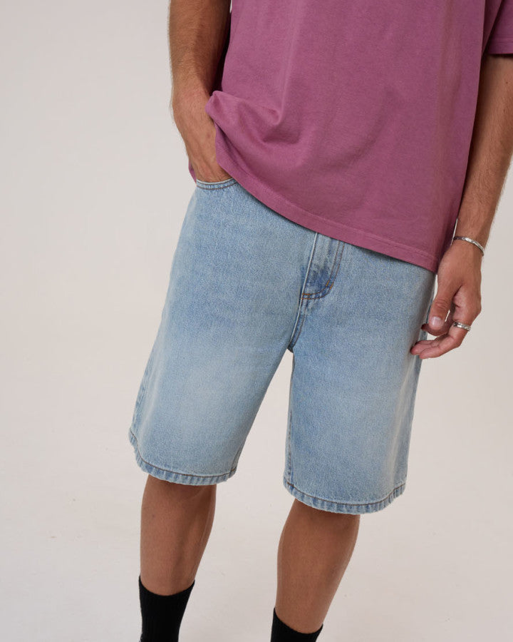 Thrills Slacker Denim Short - Dusk in Dusk