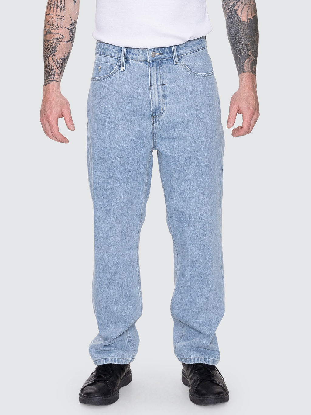Thrills Co Slacker Relaxed Denim Jean - Ageless Blue in Ageless Blue