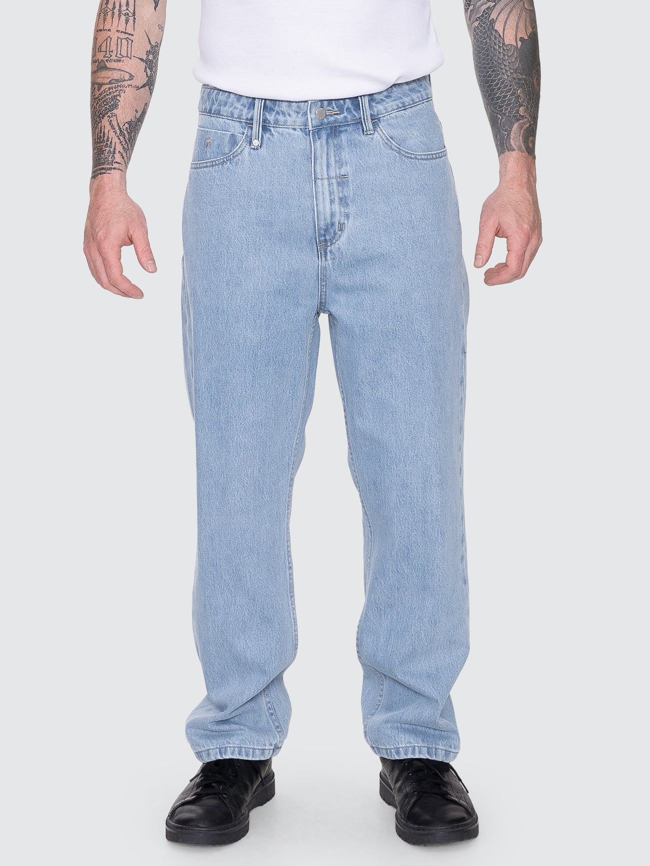 Thrills Co Slacker Relaxed Denim Jean - Ageless Blue in Ageless Blue