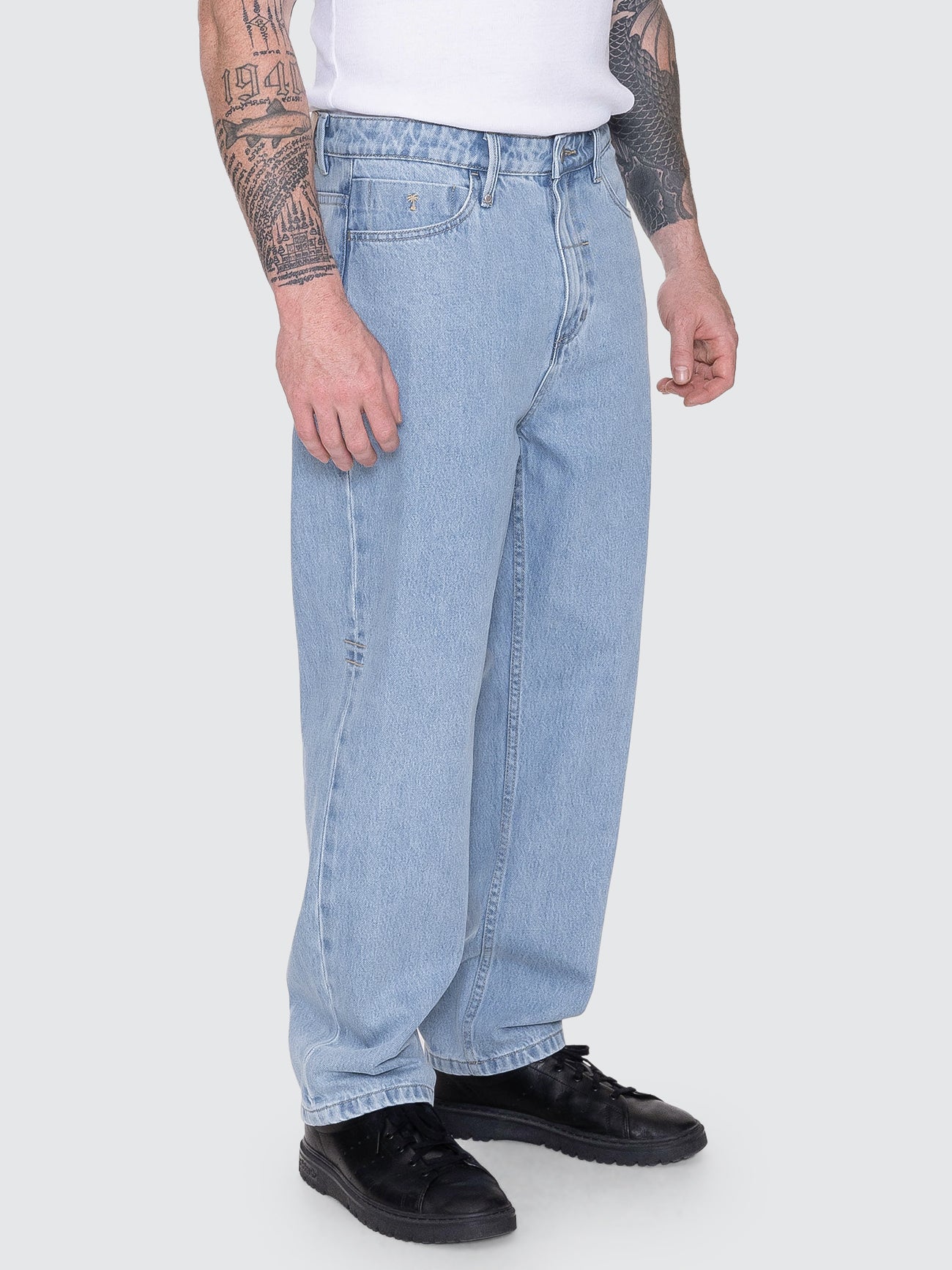 Thrills Co Slacker Relaxed Denim Jean - Ageless Blue in Ageless Blue