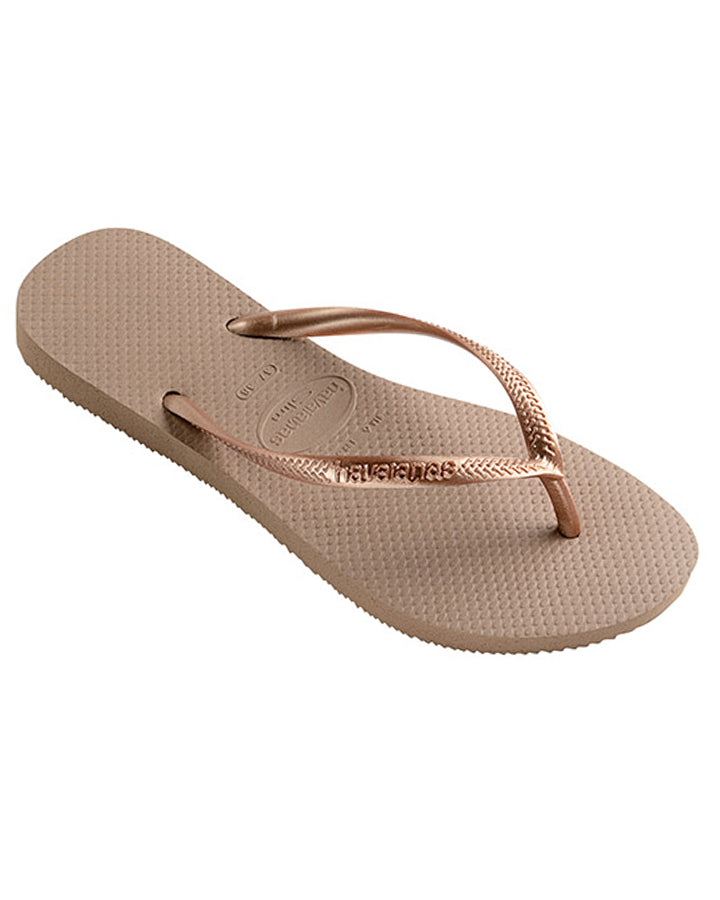 Havaianas Slim Metallic Rose Gold in Rose