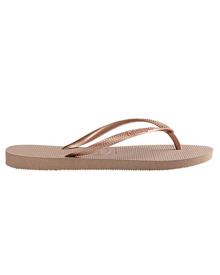 Havaianas Slim Metallic Rose Gold in Rose