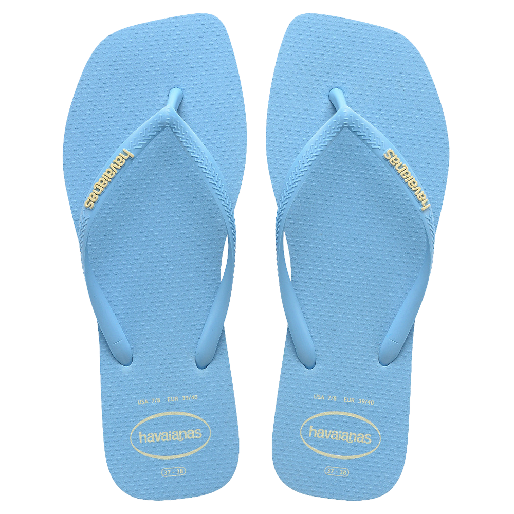 Havaianas Slim Square Logo Pop Up Lavender in Lavender