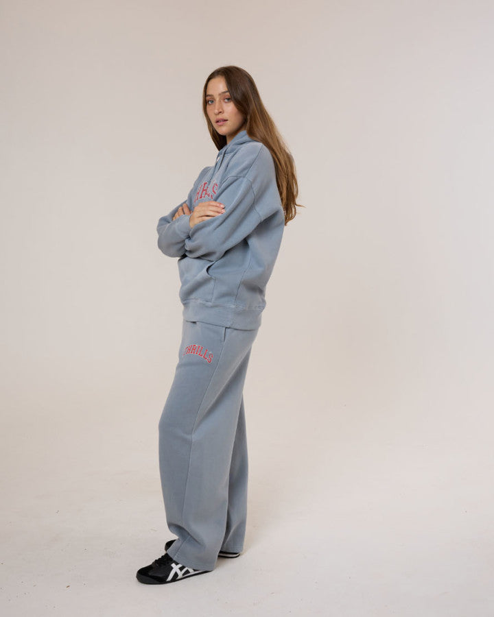 Thrills Stadium Fleece Hood - Smog in Smog